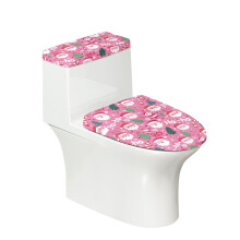Ensemble de 2 couvre-abattants de toilette anti-poussière et anti-taches, compatible avec toutes les formes de toilettes, en polyester, facile à