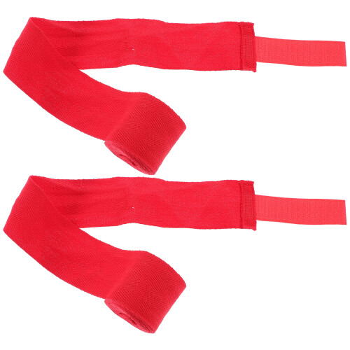 Red Cotton Boxing Hand Wraps Breathable Wrist Strap for Training 1