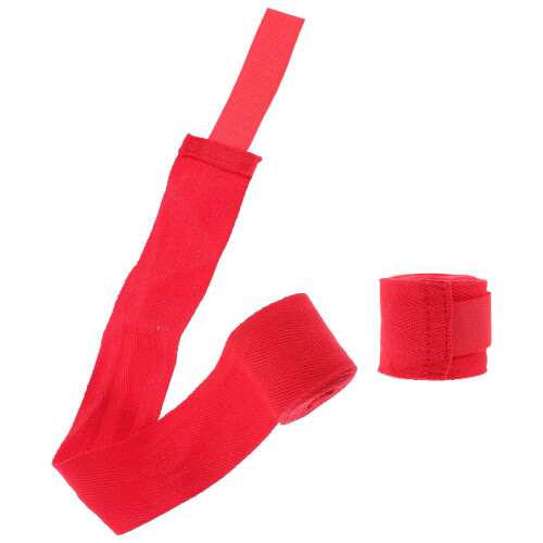 Red Cotton Boxing Hand Wraps Breathable Wrist Strap for Training 2