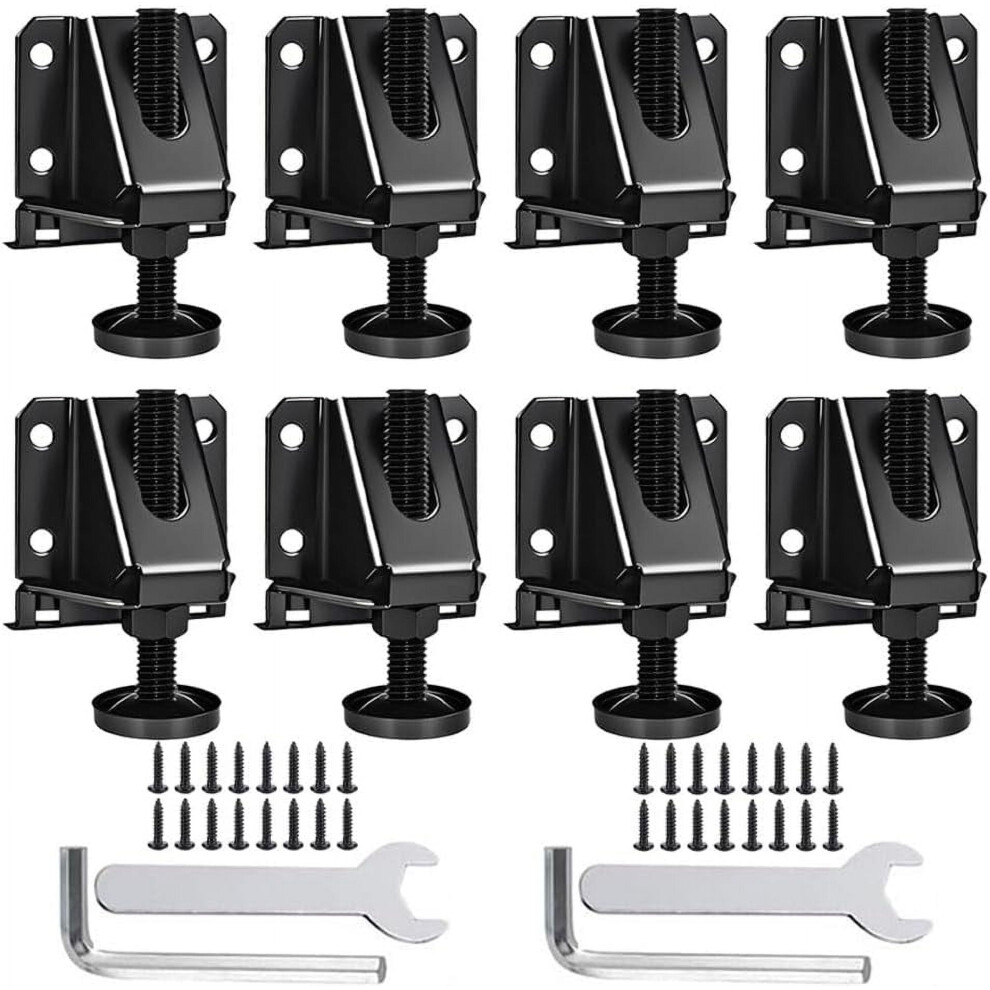 Stainless Steel Adjustable Leveling Feet For Blackstone Grill, Work Bench, Cabinets, Tables & Shelves Â W/ Wrench, Screws, Lock Nuts 9482726347514