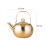 Stainless Steel Golden Tea Pot with Handle 2
