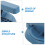 ibasenice Professional Dumpling Presser Blue Easy to Use Kitchen Supply 7