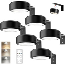 Chiclify Bilderleuchten – Magnetische, kabellose Wandleuchten, 13 RGB-Farben/3 Farbtemperaturen, batteriebetrieben (6 Stück), kompatibel mit