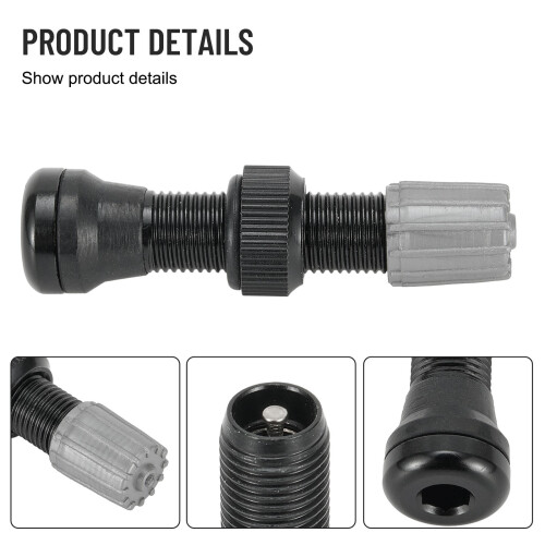 Βαλβίδα χωρίς σωλήνα ποδηλάτου JINGT Premium40mm από ανοξείδωτο ατσάλι για βαλβίδα Schrader, 1