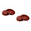 4Pièces Coupelles Pot De Fleurs Rouge PP Antiracine Bord Ondulé 5