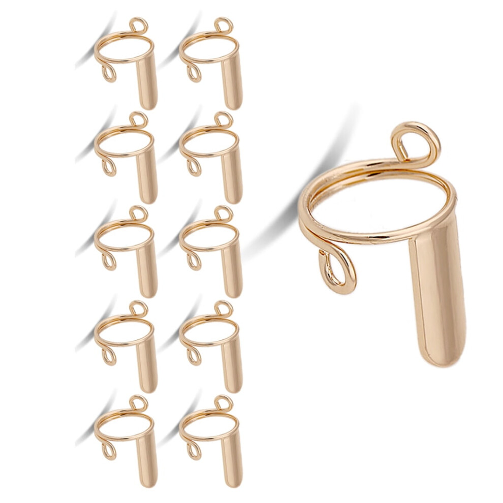 Adjustable Nail Rings Set (No Glues),Detachable Reusable Fingernail Rings Set