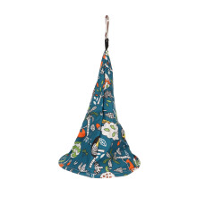 Hängender Papageienzelt – Weiche Baumwolle, Wasserdicht, 25x35cm, Blau