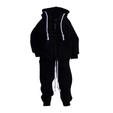 1/12-Maßstab Herrenbekleidung Mini-Kapuzenpullover und Hose mit Reißverschluss, handgefertigt, Sammlerstück, Alltags-Sportanzug, Kostüm für