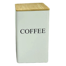 Coffee Tea Storage Container Metal Airtight Kitchen Canister For Countertop Farmhouse Home Food Preservation Jars Pantry Organization