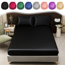 King Size Cooling Silk Fitted Sheet, 14" Deep Pocket, Soft Mattress Cover for Hot Sleepers – Clearance