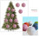 Pink Christmas Tree Balls 3.14 Inch Shatterproof Plastic 6