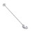 Stainless Steel Stirring Spoon Silver Spiral Pattern 11 Inch 5