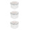 3Pièces Récipient Transparent ABS Grand Volume Pour Poudre Bébé 2