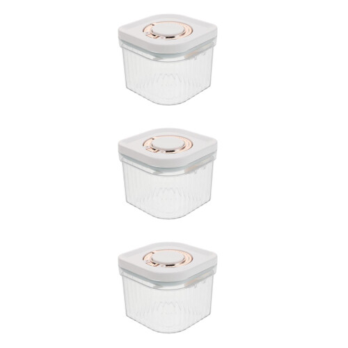 3Pièces Récipient Transparent ABS Grand Volume Pour Poudre Bébé 1