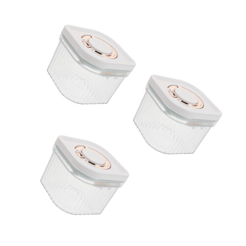 3Pièces Récipient Transparent ABS Grand Volume Pour Poudre Bébé 2
