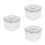 3Pièces Récipient Transparent ABS Grand Volume Pour Poudre Bébé 4
