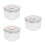 3Pièces Récipient Transparent ABS Grand Volume Pour Poudre Bébé 6