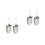 4Pièces Outils Jardinage Pelle Pliante Argentée Kit Pour Fleurs 4