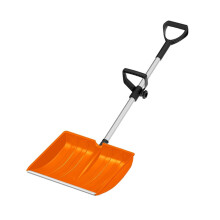 Heavy-Duty Snow Shovel for Driveway, 47" Lightweight with Ergonomic D-Grip – Compatible with Garden, Garage, Sidewalk & Camping