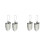 4Pièces Outils Jardinage Pelle Pliante Argentée Kit Pour Fleurs 6