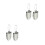 4Pièces Outils Jardinage Pelle Pliante Argentée Kit Pour Fleurs 7