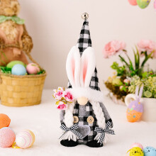 Easter Bunny Doll White Beard Old Man Decoration