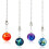 Glass Ceiling Fan Pull Chain Extenders with Iron Ball Chain 1