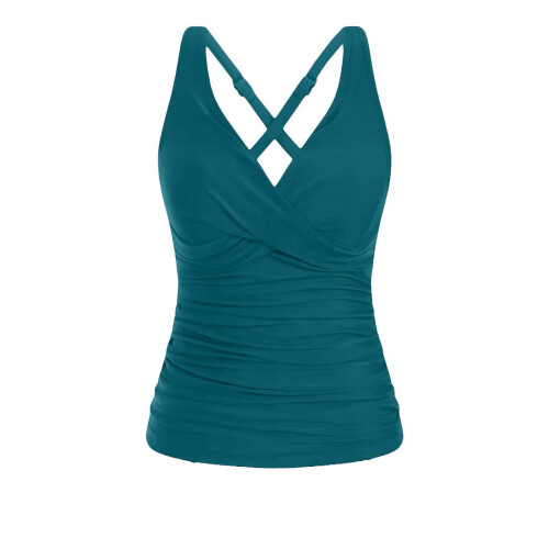 Damesbikinitop met V-hals, effen kleur, gewatteerd 2