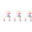 3Sets Delicate Acrylic Bookmarks with Silk Tassels for Home Reading 6