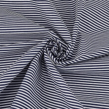 Cotton fabric stripe pattern blue 1610 mm