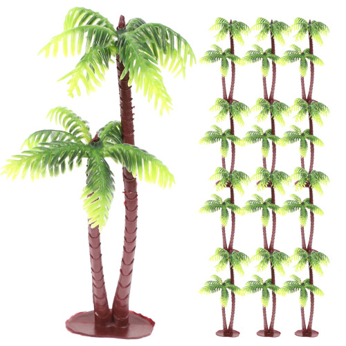 Alberi di cocco verdi per micro paesaggi e acquari (24 pezzi) 2