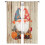 Sheer Curtains Wood Texture Gnomes Pattern 52x96 Inch 2 7