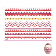 Easter Egg Shrink Wrappers with Handmade Stickers 4 pcs