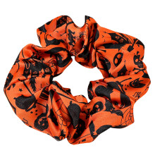 Halloween Hair Scrunchies Elastic Satins Hair Ties Ponytail Holders Hair Bands Halloween Accessories for Women Girls Color 3