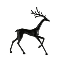 Black Reindeer Statue Christmas Decoration Modern Indoor