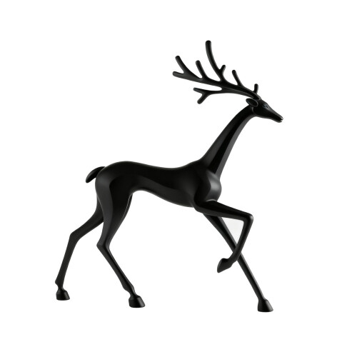 Black Reindeer Statue Christmas Decoration Modern Indoor