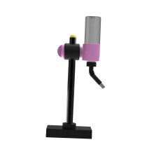 Pet Water Bottle Dispenser Detachable Easy to Fill 450ml Pet Feeder Pet Drinking Black