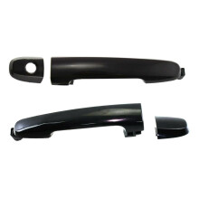 Exterior Car Door Handles (2pcs) Smooth Black w/ Key Hole – Compatible with Toyota, Scion, Pontiac