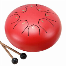 Steel Tongue Drum 6 Inch 8 Tone Hollow Outdoor Rain Drum