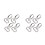 8Pcs Lightweight Silver Snap Hooks with Swivel for Bag Strap Adjust 4