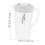 White PP Water Pitcher with Lid for Home Use Ergonomic Handle 5