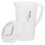 White PP Water Pitcher with Lid for Home Use Ergonomic Handle 7