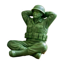 Funny Green Man Figures Classic Soldiers Action Statue for Desktop Themed Party Novelty Statue Desktop Ornament