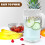 White PP Water Pitcher with Lid for Home Use Ergonomic Handle 8