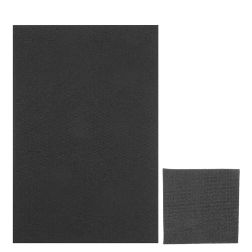 Dark Grey Graphite Felt Insulation 2 Sheets 3.9x3.9x0.2in