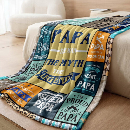 Morbida coperta regalo per papà, 76 x 101 cm 2