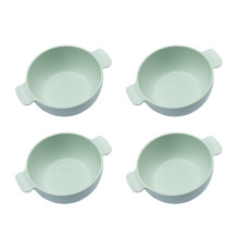 4 Sets of Wheat Plastic Bowls, Heat Resistant Serving Bowls, Snack and Dessert Bowls, Versatile Kitchen Tableware for Home and Party Use