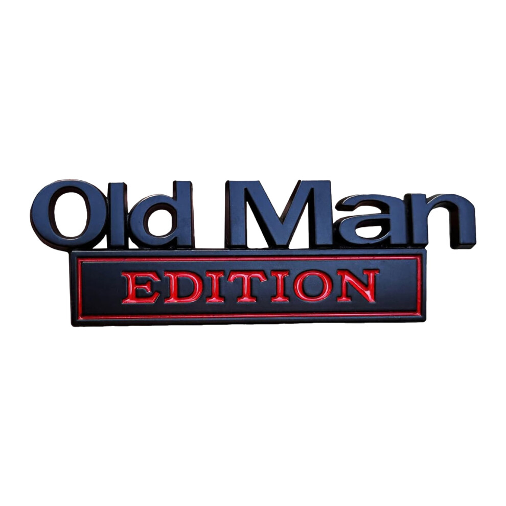 Old Man Edition Metal Car Emblem Badge Stickers For Cars, Motorcycle, Truck, Suv Â Compatible With Bumper 9464372744435
