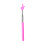 Telescopic Hand Gesture Pointer With Pink Finger Design, Extendable Guide Tool For Presentations & Interactive Sessions 1