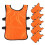 6Stk Orange Trainingsweste Fußball Polyester Kinder 7